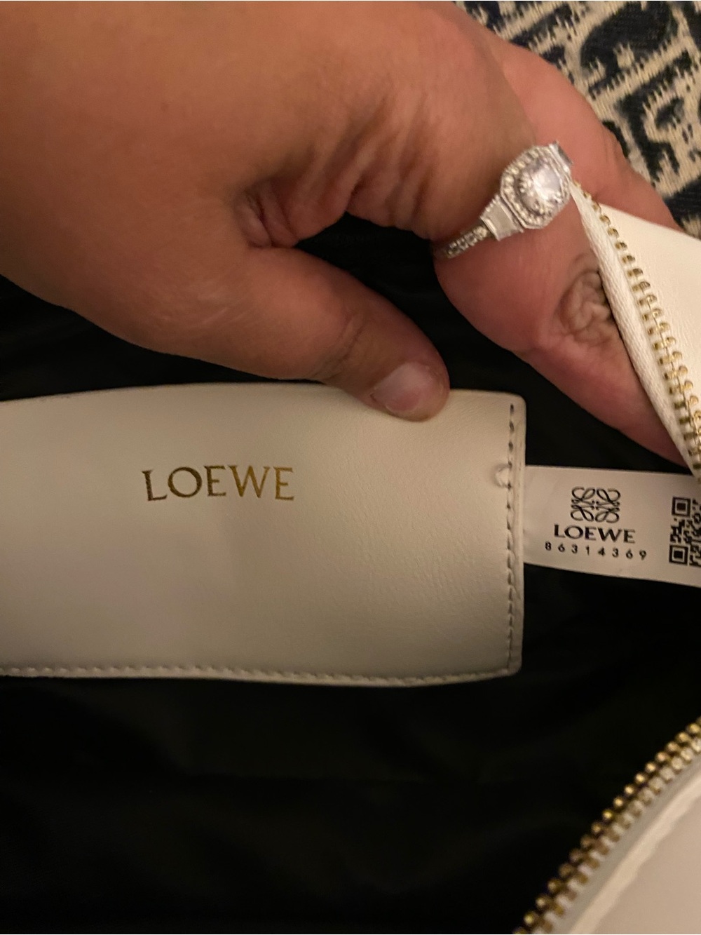 White Mini Top-Handle Bag - Picture 7 of 9